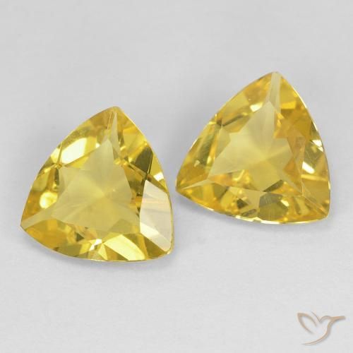 Shop natural 2.30ct Jaune moyen Béryl gems, Trillion, from Madagascar at GemSelect. In stock, global shipping!