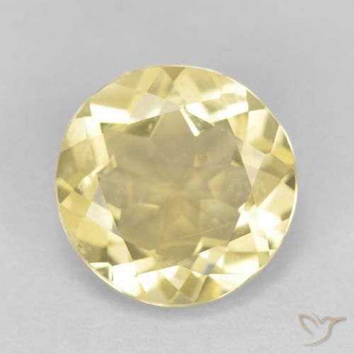 1.72ct Naturel Jaune Dijon très clair Béryl, Tour, VVS