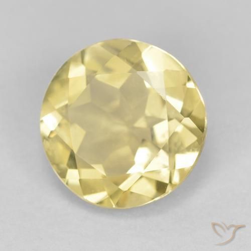 Béryl Jaune Dijon très clair naturelle Tour, 1.72 ct, VVS