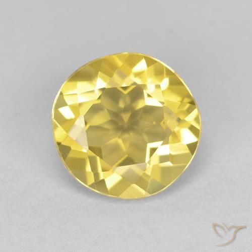 1.26ct Naturel Jaune moyen Béryl, Tour, VVS
