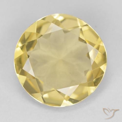 2.02ct Naturel Jaune terreux Béryl, Tour, VVS
