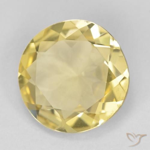 Béryl Jaune terreux naturelle Tour, 2.02 ct, VVS