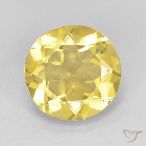 1.58ct Naturel Jaune miel léger Béryl, Tour, VVS