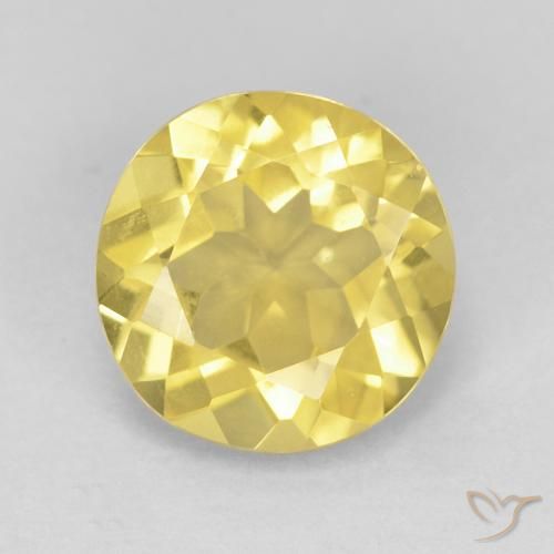 1.65ct Naturel Jaune moyen Béryl, Tour, VVS