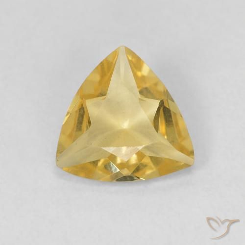 0.82ct Naturel Jaune terreux Béryl, Trillion, VVS
