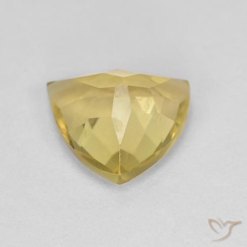 Béryl Jaune chaud naturelle Trillion, 1.38 ct, VVS