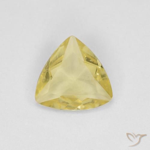Béryl Jaune miel léger naturelle Trillion, 0.71 ct, VVS