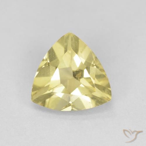 0.90ct Naturel Bourdon jaune Béryl, Trillion, VVS