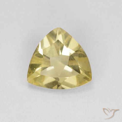 0.92ct Naturel Jaune Dijon Béryl, Trillion, VVS