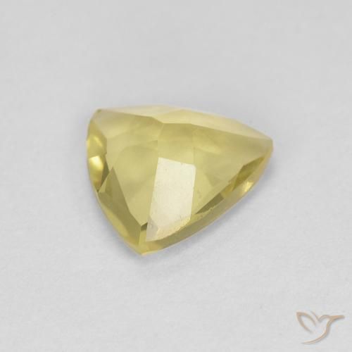 Béryl Jaune moyen naturelle Trillion, 0.91 ct, VVS