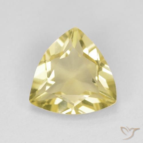 1.51ct Naturel Jaune terreux Béryl, Trillion, VVS