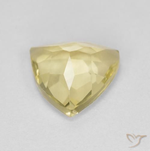 Béryl Jaune terreux naturelle Trillion, 1.51 ct, VVS