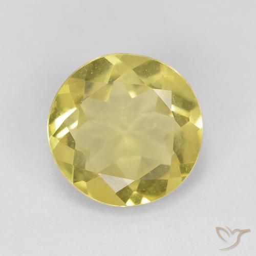 1.65ct Naturel Jaune moyen Béryl, Tour, VVS