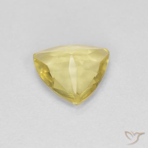 Béryl Jaune moyen naturelle Trillion, 0.73 ct, VVS