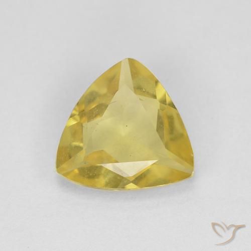 1.01ct Naturel Jaune clair Béryl, Trillion, VVS
