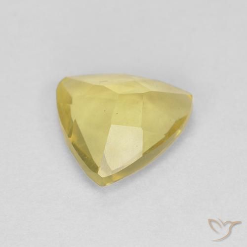 Béryl Jaune clair naturelle Trillion, 1.01 ct, VVS