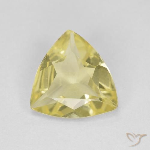 1.03ct Naturel Bourdon jaune Béryl, Trillion, VVS