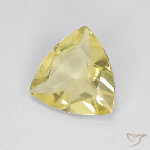 Béryl Bourdon jaune naturelle Trillion, 1.03 ct, VVS