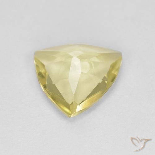 Béryl Bourdon jaune naturelle Trillion, 1.03 ct, VVS