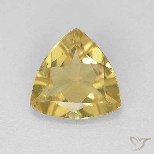 1.22ct Naturel Jaune riche Béryl, Trillion, VVS
