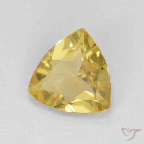 Béryl Jaune riche naturelle Trillion, 1.22 ct, VVS