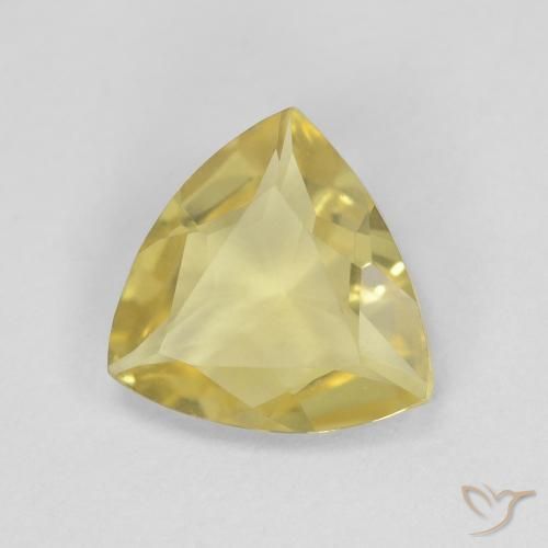 Béryl Jaune clair naturelle Trillion, 1.20 ct, VVS