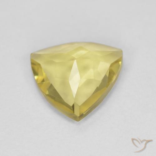 Béryl Jaune clair naturelle Trillion, 1.20 ct, VVS