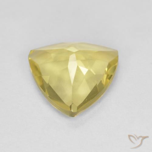 Béryl Jaune clair naturelle Trillion, 1.30 ct, VVS