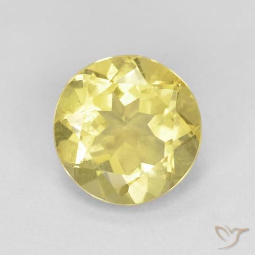1.64ct Naturel Jaune clair Béryl, Tour, VVS