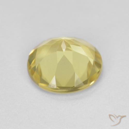 Béryl Jaune ananas léger naturelle Tour, 1.48 ct, VVS