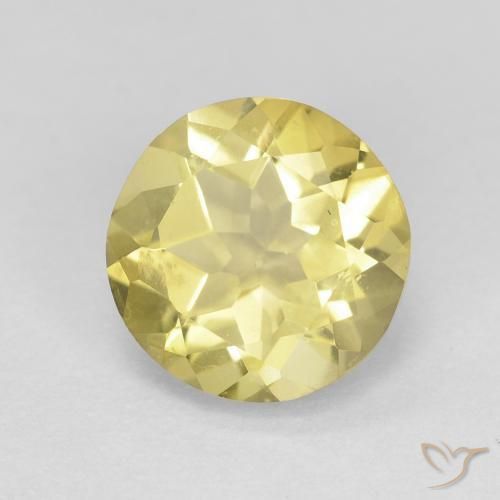 1.72ct Naturel Jaune Dijon très clair Béryl, Tour, VVS