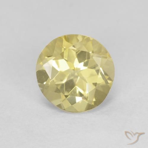 1.35ct Naturel Jaune clair Béryl, Tour, VVS