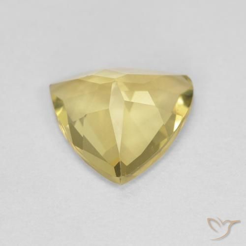 Béryl Jaune clair naturelle Trillion, 1.23 ct, VVS