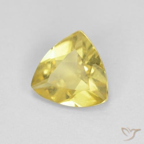 Béryl Jaune moyen naturelle Trillion, 0.96 ct, VVS