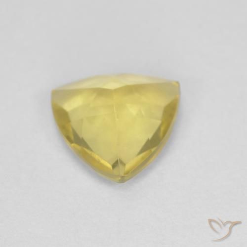 Béryl Jaune moyen naturelle Trillion, 0.96 ct, VVS