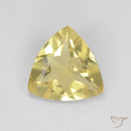 1.05ct Naturel Jaune moyen Béryl, Trillion, VVS