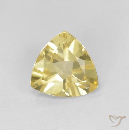 1.03ct Naturel Jaune doré léger Béryl, Trillion, VVS