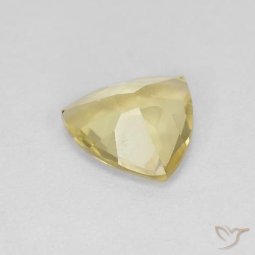 Béryl Jaune doré léger naturelle Trillion, 1.03 ct, VVS