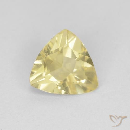 0.88ct Naturel Medium Light-Yellow Béryl, Trillion, VVS
