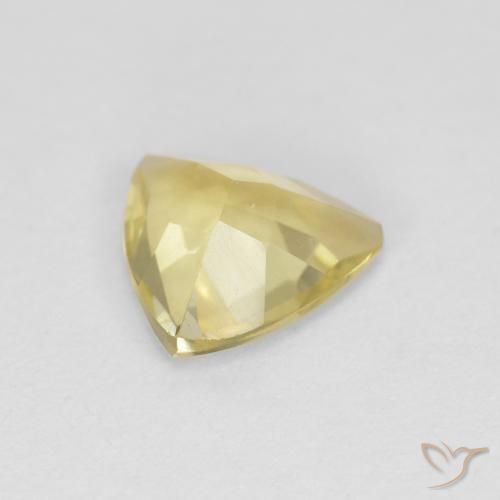 Béryl Medium Light-Yellow naturelle Trillion, 0.88 ct, VVS