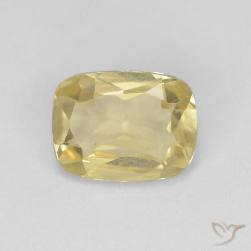 1.25ct Naturel Doré léger Béryl, Coussin, VVS