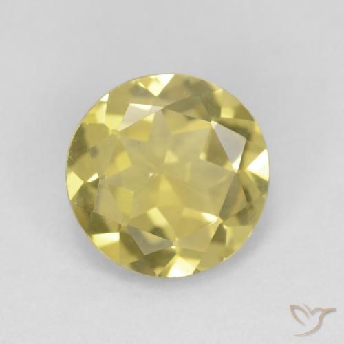 1.48ct Naturel Jaune terreux Béryl, Tour, VVS