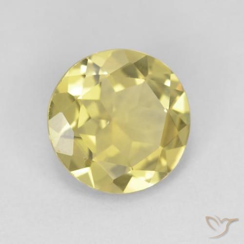 Béryl Jaune terreux naturelle Tour, 1.48 ct, VVS