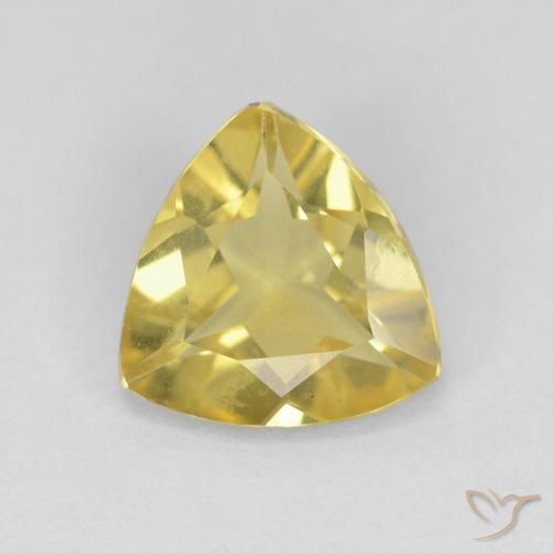 1.27ct Naturel Doré jaunâtre Béryl, Trillion, VVS