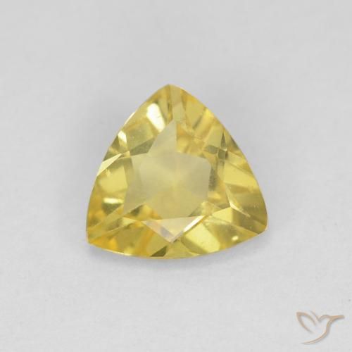 0.87ct Naturel Jaune moyen Béryl, Trillion, VVS