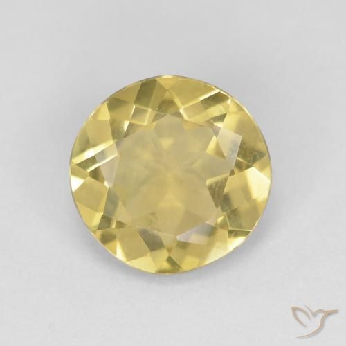 1.43ct Naturel Jaune moelleux Béryl, Tour, VVS
