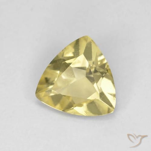 0.86ct Naturel Jaune lagune léger Béryl, Trillion, VVS