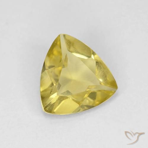 Béryl Medium Light-Yellow naturelle Trillion, 0.88 ct, VVS