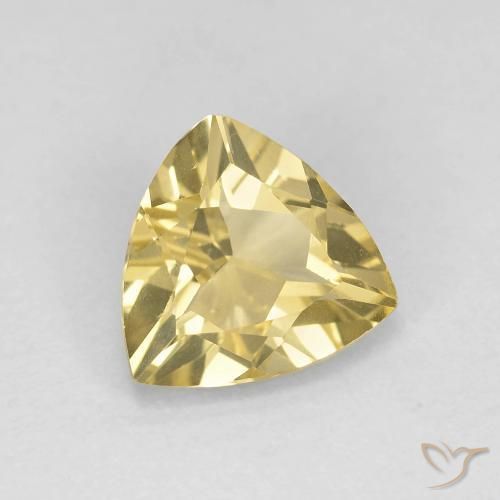 Béryl Doré léger naturelle Trillion, 1.39 ct, VVS