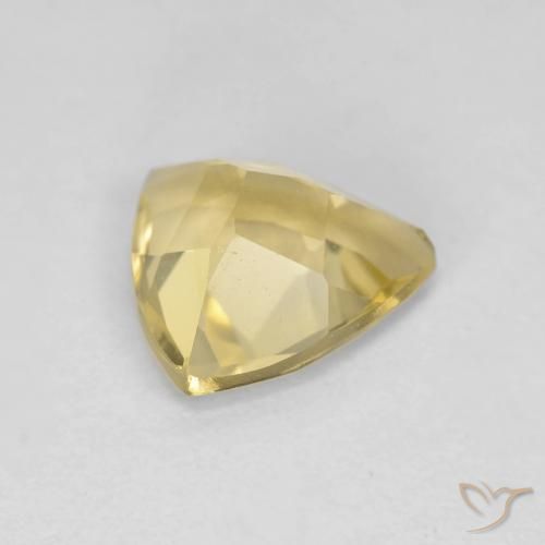 Béryl Doré léger naturelle Trillion, 1.39 ct, VVS